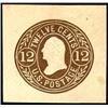 Image 1 : U.S. Postal Stationery  1865, 12¢ Brown on Bu