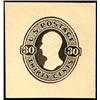 Image 1 : U.S. Postal Stationery  1886, 30¢ Black on Am