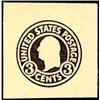 Image 1 : U.S. Postal Stationery  1917, 3¢ Black, Error