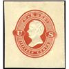 Image 1 : U.S. Postal Stationery  1875, 15¢ Red on Ambe
