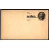 Image 1 : U.S. Postal Stationery  1894, 1x Black on Buf