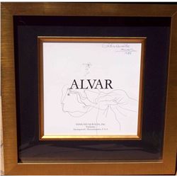 Alvar, Sunol - Original Drawing hand signed