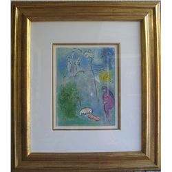 Chagall, Mark - Daphnis and Chloe - Lithograph CIRCA 1977 MUSEUM FRAMED