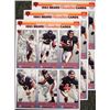 Image 1 : 3 Chicago Bears '93 GameDay McDonalds Uncut Card Sheets