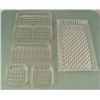 Image 1 : 2 Vintage Rectangular Retro Glass Serving Trays +