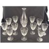 Image 1 : Set 12 Wine/Water Glasses, 1 Glass Caraffe