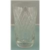 Image 2 : 6 PC Set Hand Etched Crystal Juice Glasses