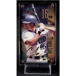 Travis Lee Diamond Backs 24 Kt Gold Card/ Holder/Box