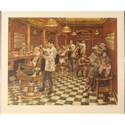 Lee Dubin : Tonsorial Parlor Art Print