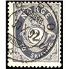 Image 1 : Norway   1872 2s Gray Blue Numeral with cds c