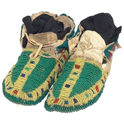 Cheyenne Fully Beaded Moccasins