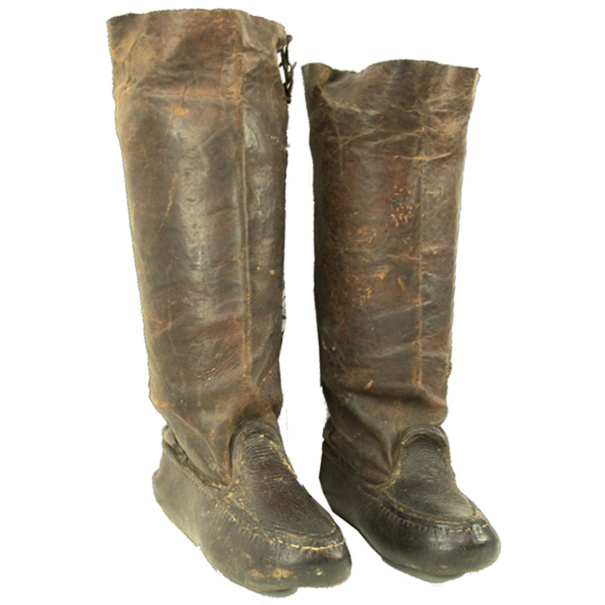 antique leather boots