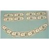 Image 1 : (15) 1976 $2 Dollar Bills Notes Cleveland "D" Mint Mark