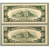 Image 2 : 2 CU 1950 $10 Bills Notes-Differnt Treasurer/ Secretary