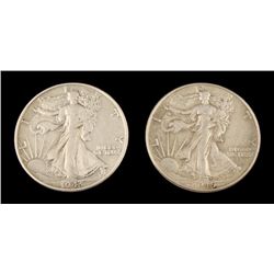 Hi-Grade 1943 1945 Walking Liberty Silver Half Dollars