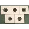 Image 2 : 5 Ancient Roman Coins: Constantine I,II Constantius II