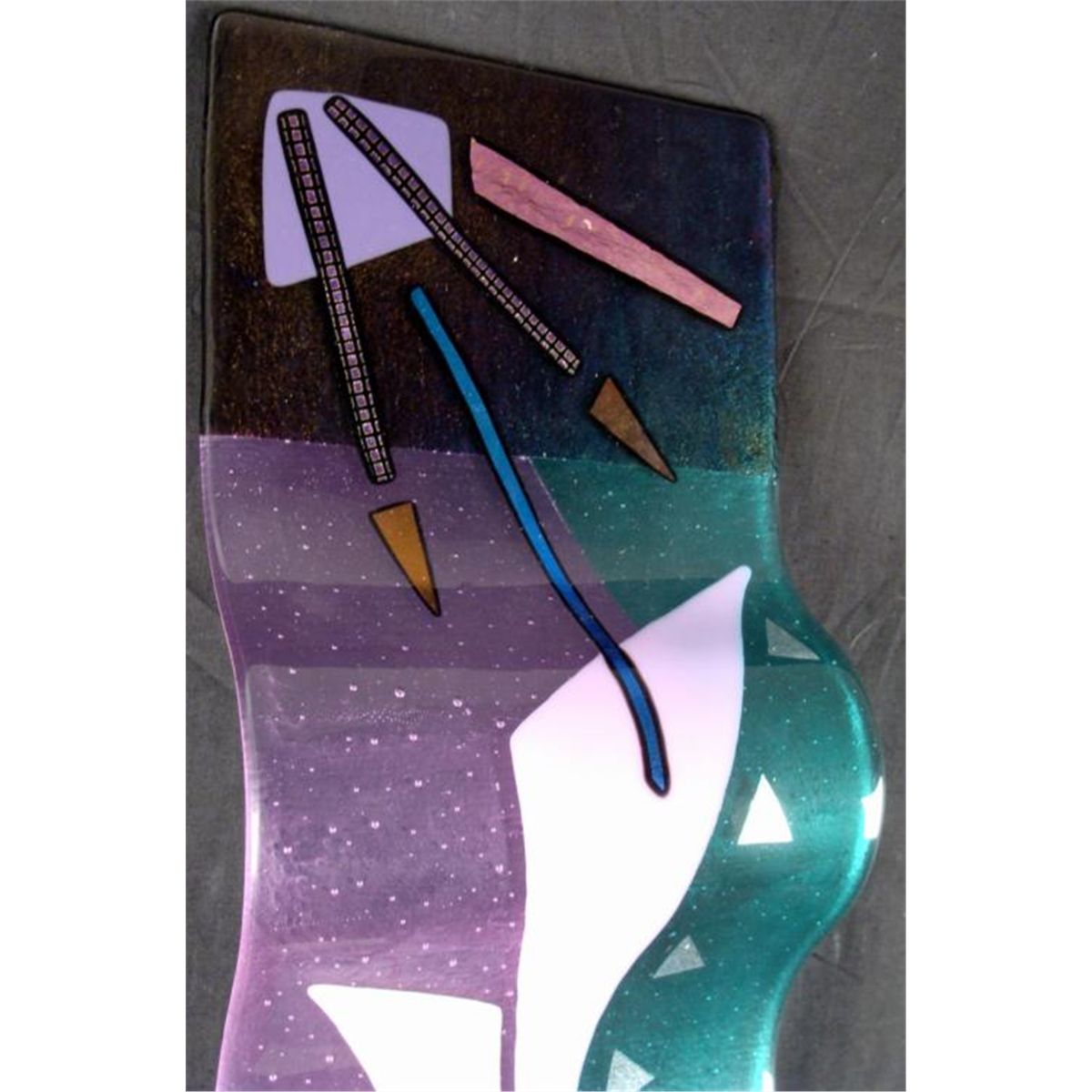 Savanah Original Large Art Glass Wall Sculpture Wave