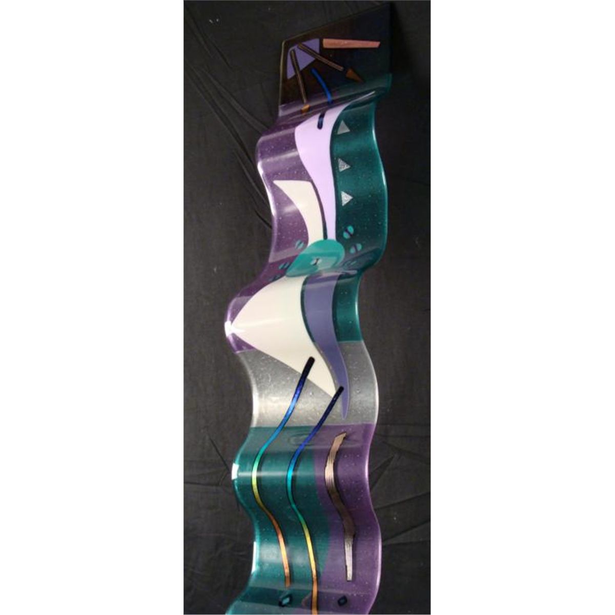 Savanah Original Large Art Glass Wall Sculpture Wave