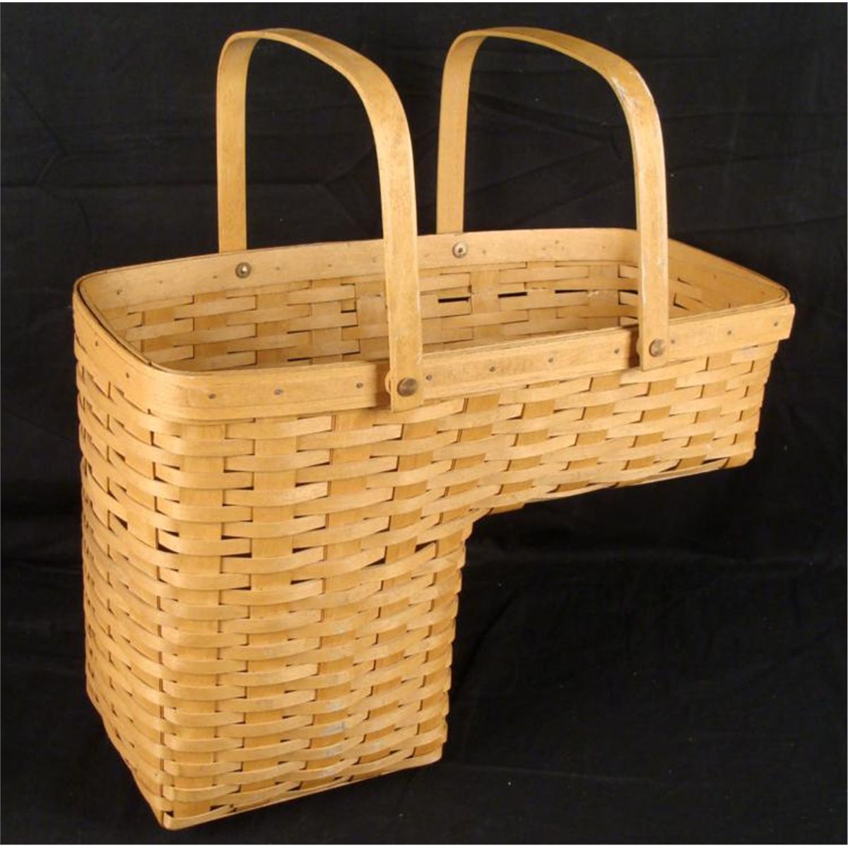 Longaberger Hand Woven Step Stair Basket