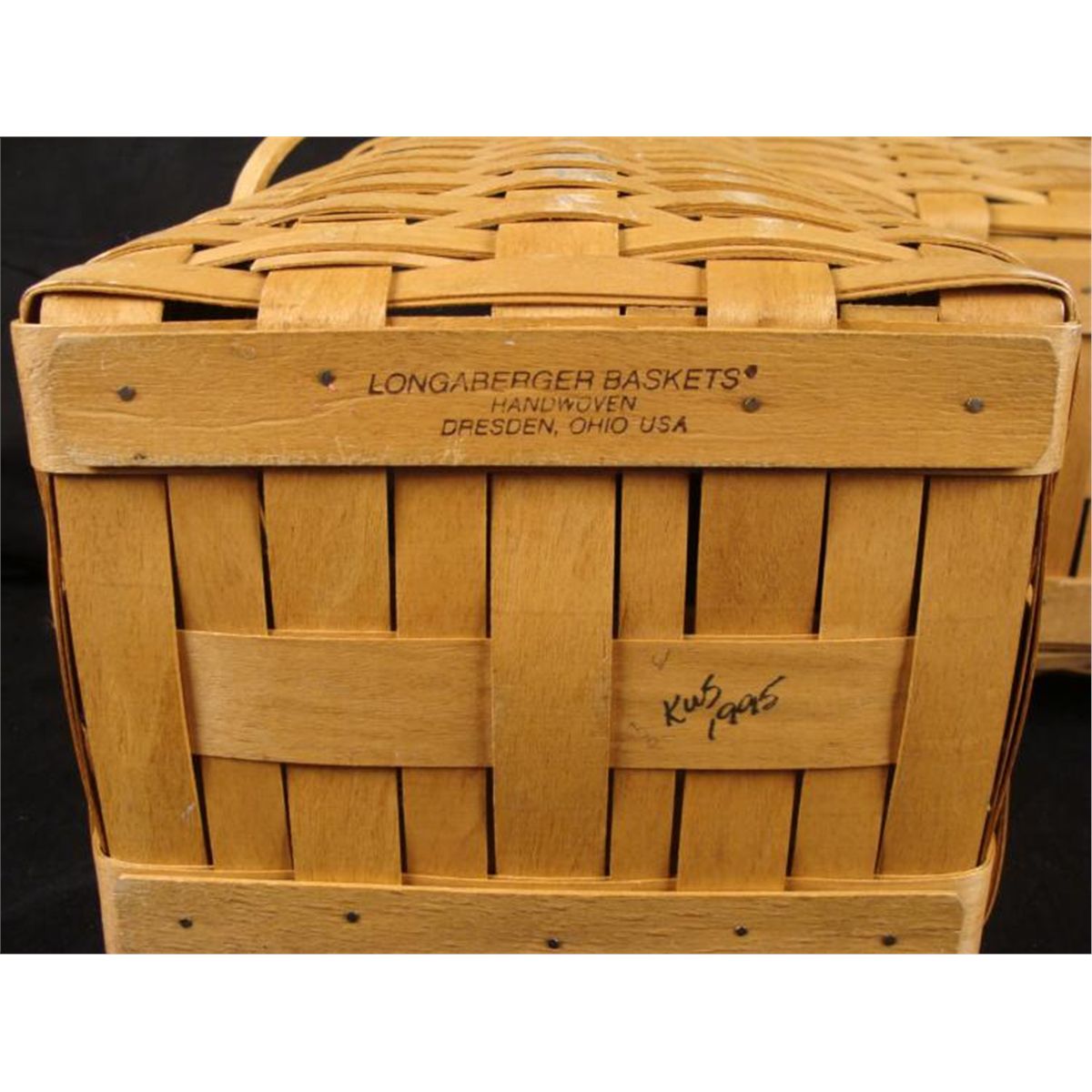 Longaberger Hand Woven Step Stair Basket