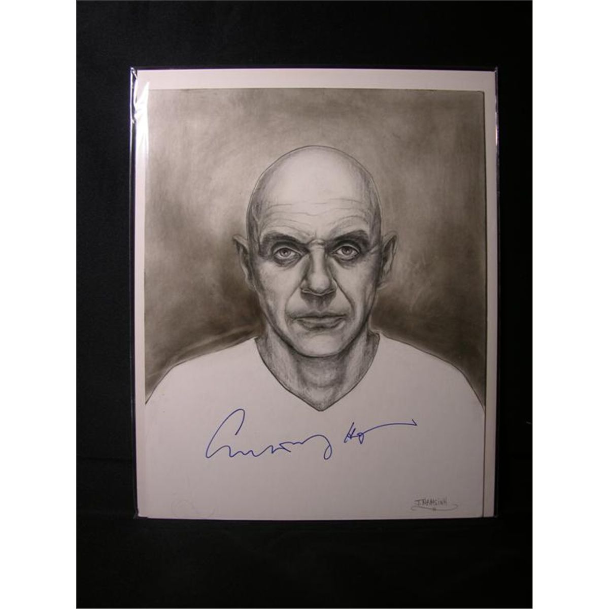 Anthony Hopkins Signed Drawing