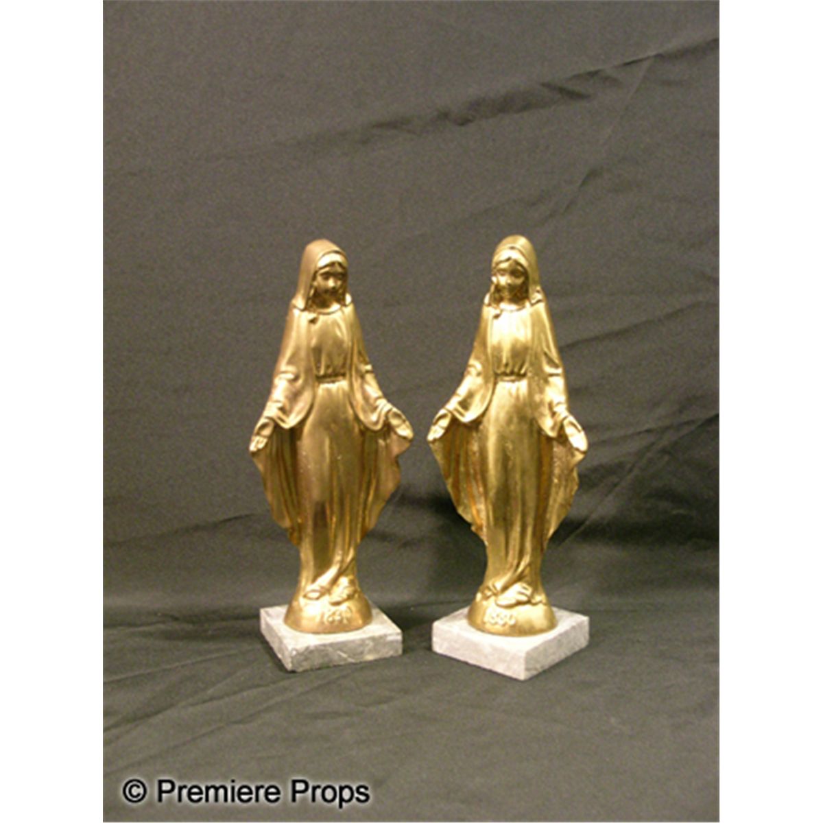 The Exorcist II The Heretic (1977) Twin Virgin Mary Statues Movie Props