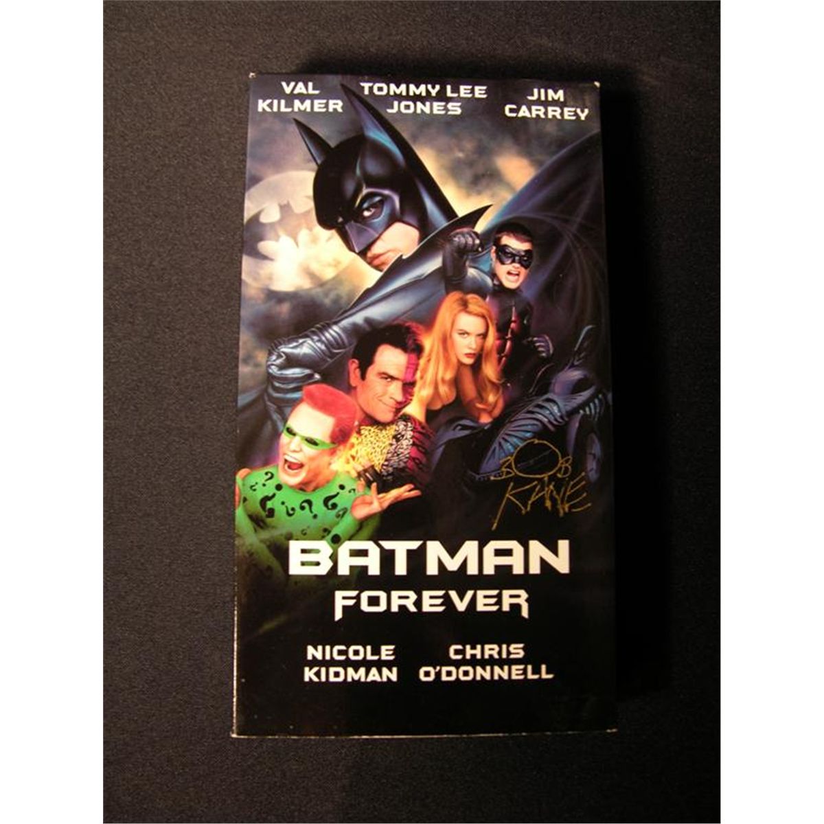 Batman Forever Autographed Vhs Cassette 
