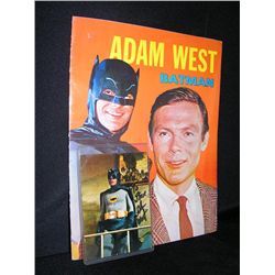 Adam West Batman Autographed Magazine