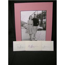 Anthony Perkins and Jane Fonda Autographs