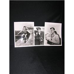 Three Autographed Superman Photos