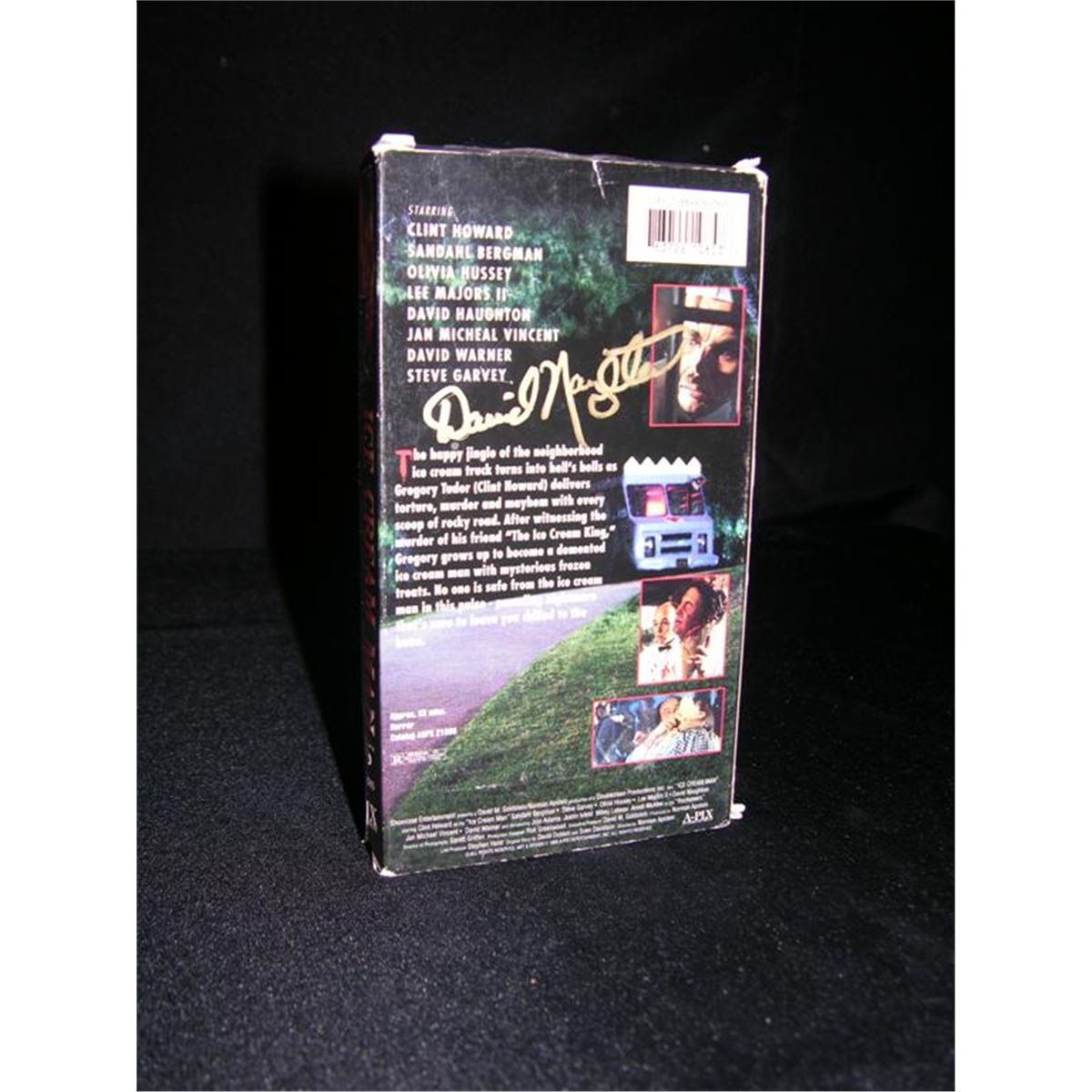 Ice Cream Man (1995) Autographed VHS Tape