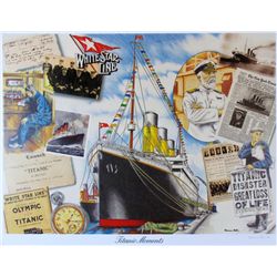 TITANIC FINE ART POSTER RARE ONLY $40 / $150 VALUE