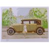 Image 1 : DELAHAYE AUTO CAR ART COLORFUL ONLY $25