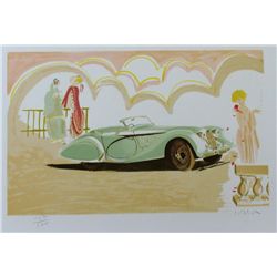 AUTOMBILE SALE HAND SIGNED LITHOGRAPH SALE