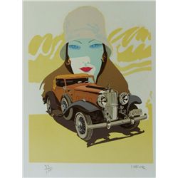 STUTZ ART DECO COLORFUL LIMITED EDITION SIGNED ART