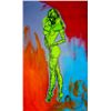 Image 1 : COLORFUL NUDE PAMELA ANDERSON POP ART ORIGINAL PAINTING