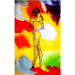 CANVAS POP ART PAINTING ON CANVAS ORIGINAL ART