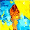 Image 2 : COLORFUL NUDE PAMELA ANDERSON POP ART ORIGINAL PAINTING