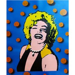 MARILYN MONROE CANVAS POP WARHOL STYLE PAINTING