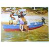 Image 1 : FISHERMAN SCENE LTD ED ARTIST PROOF LITHOGRAPH SALE