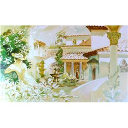 PALM BEACH STYLE ART SCENE COLORFUL LTD ED SIGNED