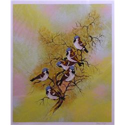 MAX KARP LTD ED SERIGRAPH LARGE BIRDS ONLY $75