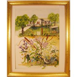 BERGER PRESIDENT JOHNSON'S HOUSE ORIGINAL ART