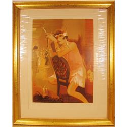 CHARLESTON GIRL ART DECO MAIMON STYLE ART