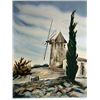 Image 1 : WINDMILL TRADITIONAL IMPRESSIONISM ART LIQUIDATION