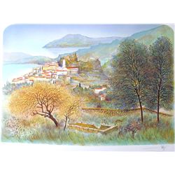 MEDITERRANEAN SCENIC LANDSCAPE LTD ED COLORFUL SALE