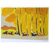 Image 1 : HORSE SCENE COLORFUL AUTUMN TREES SIGNED LTD ED