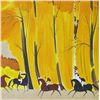 Image 2 : HORSE SCENE COLORFUL AUTUMN TREES SIGNED LTD ED