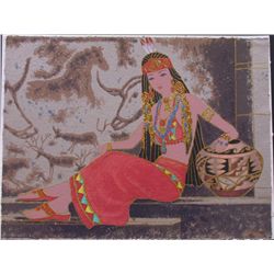 CLEOPATRA ORIGINAL PAINTING ON PAPER ONLY $200