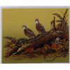 Image 1 : CANVAS WINTER BIRD SCENIC SERIGRAPH ONLY $25